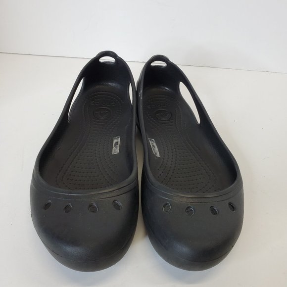 CROCS Kadee Womens Slip On Flats Comfort Shoes, Black 205077 - Sz 7. - Picture 1 of 11